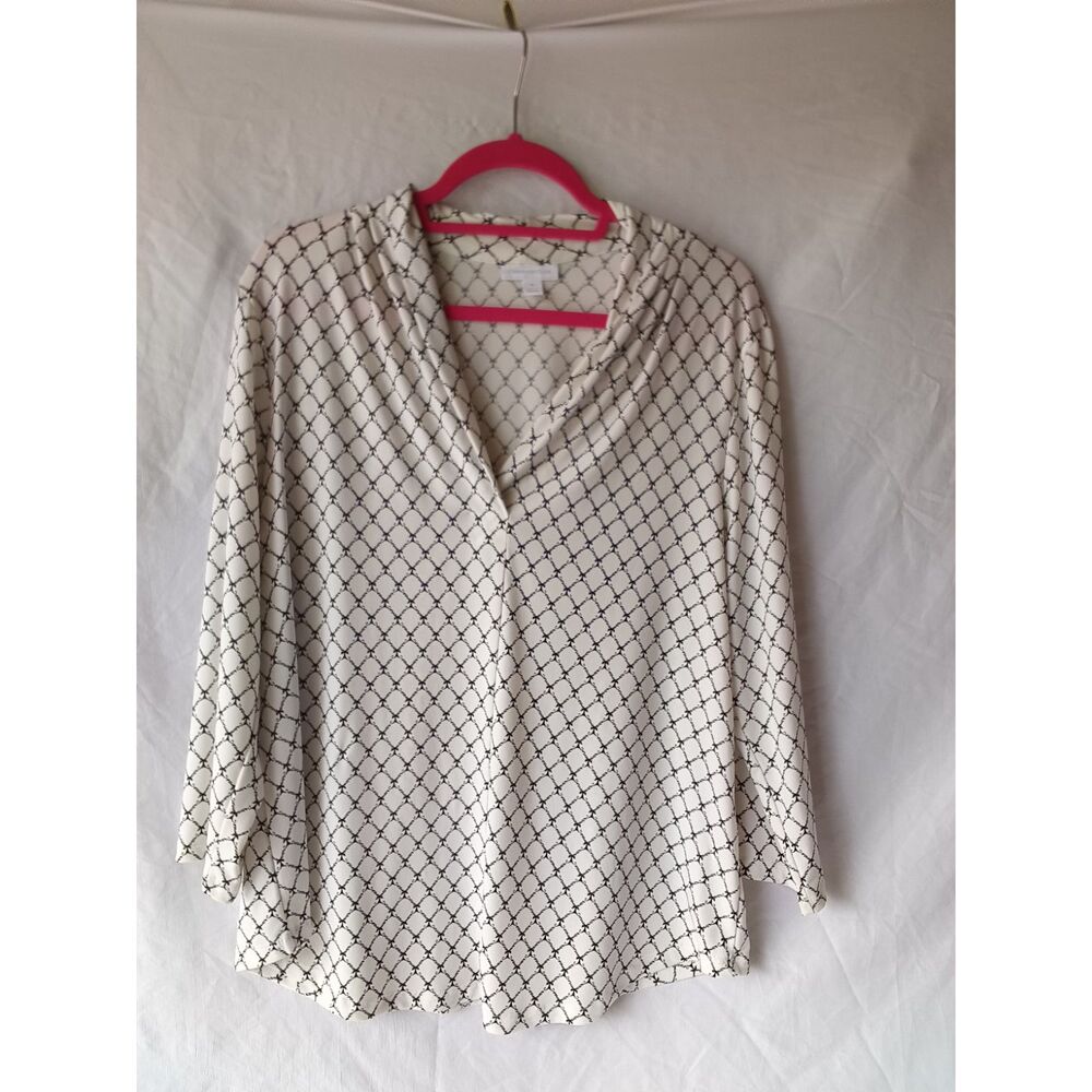 Charter Club XL White V-neck Top